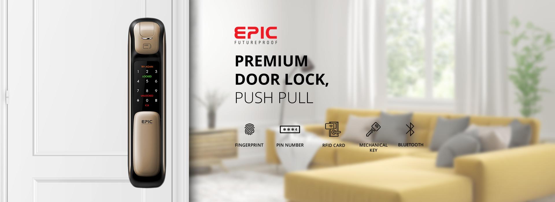 Epic ES-P9100FKB smart door lock