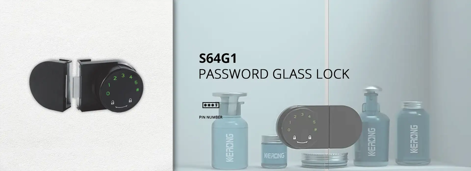S64G1 Password Glass Lock