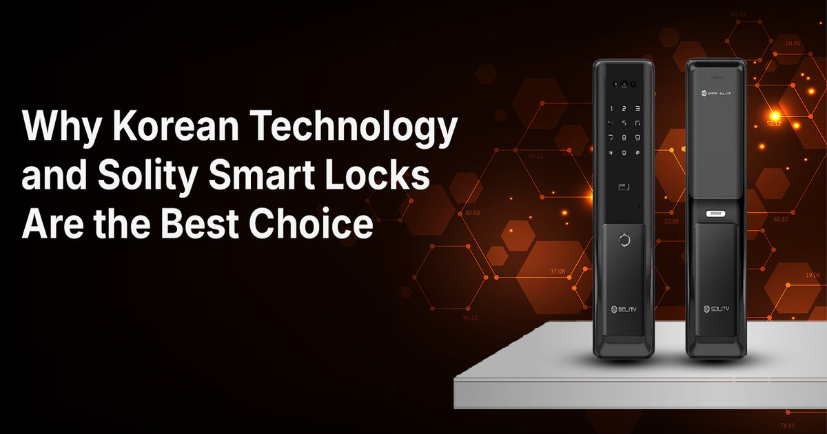 Solity smart locks featuring advanced Korean technology for modern home security